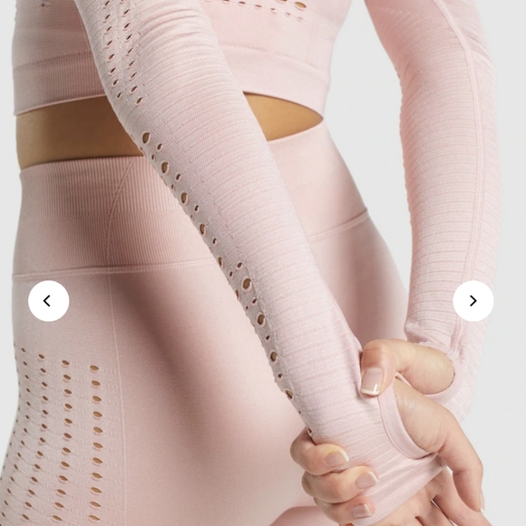 GLOW LONG SLEEVE SEAMLESS CROP TOP - Picture 2 of 7